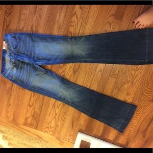 SIWY high rise flare leg jean